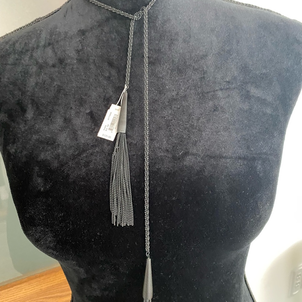 Kendra Scott Black Tassel Necklace NWT